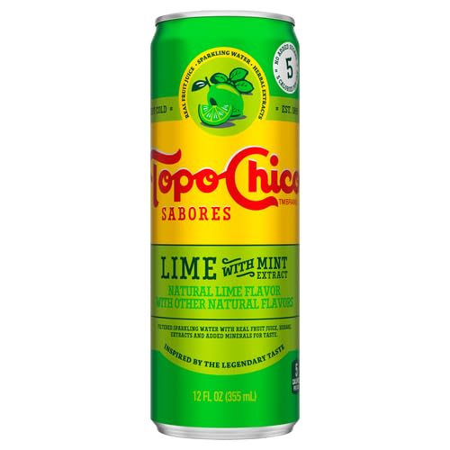 Topo-Chico Sparkling Water Lime w/Mint Exrract 12oz