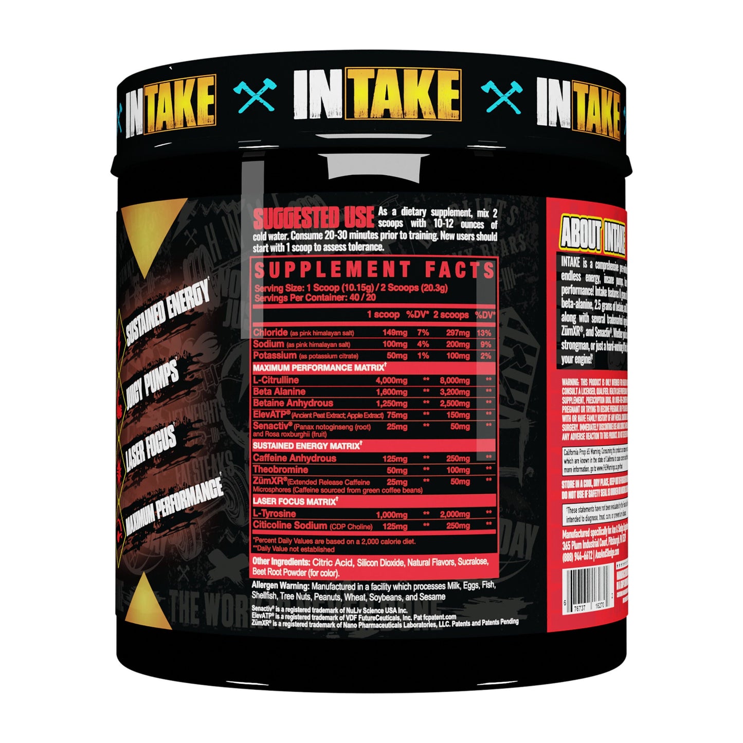 Intake All-In-One Preworkout Fruit Kaboom