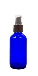 Blue Glass Bottle With Pump 2oz