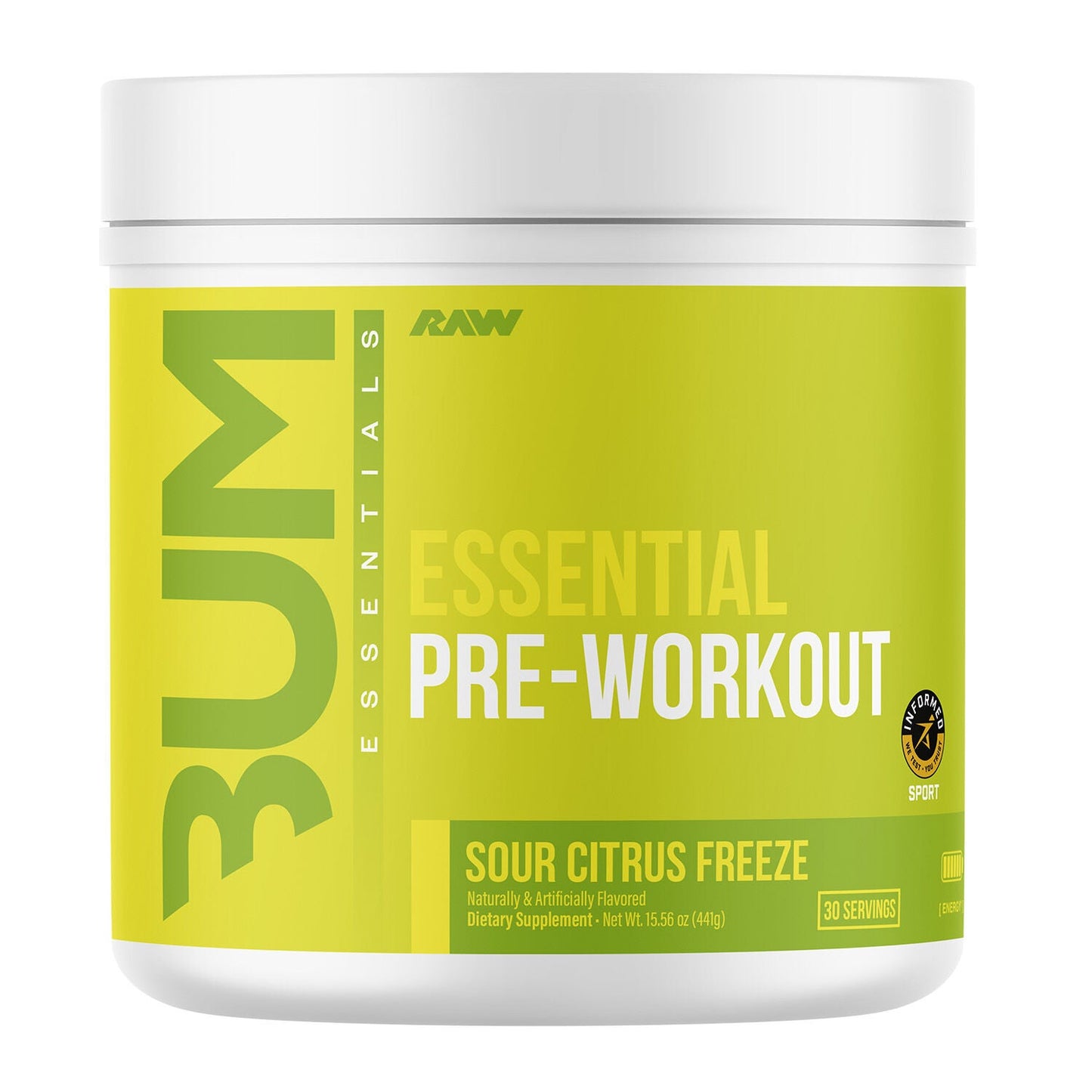 Bum Essentials Preworkout Sour AF 30srvgs