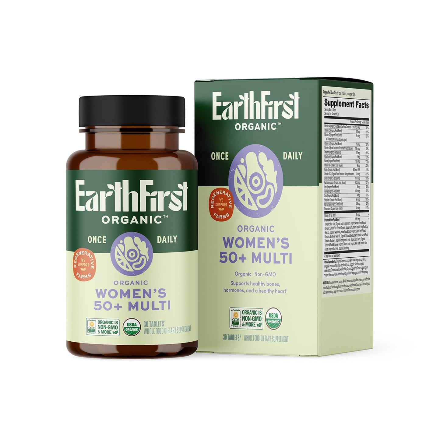 Organic Once Daily Multi For Women 50+ 30ct