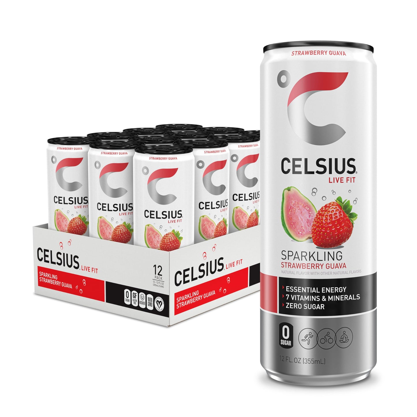 Celsius Sparkling Strawberry Guava