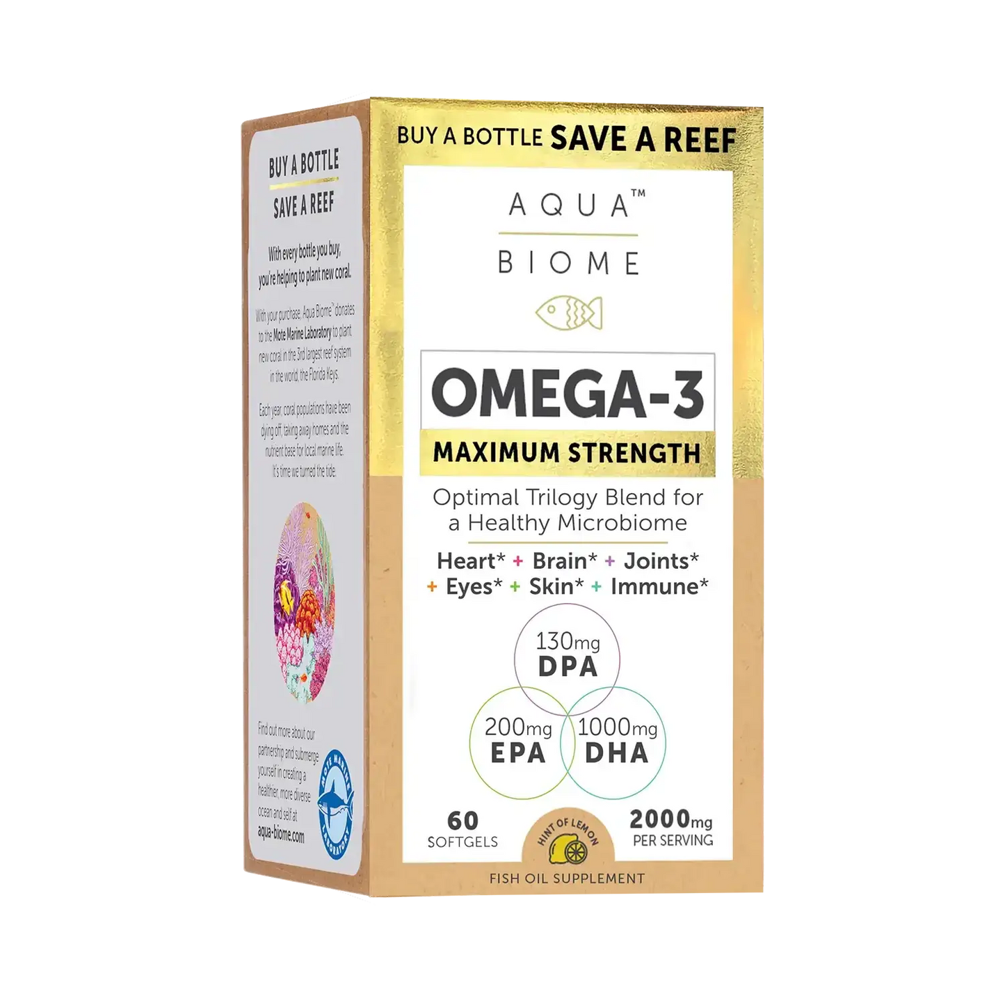 Aquabiome Maximum Strength 2000mg 60ct 30srv