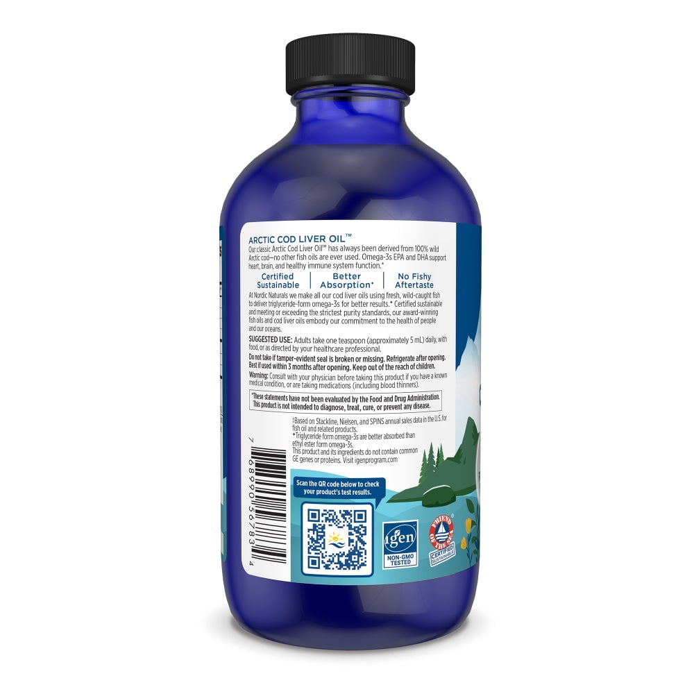 Arctic Cod Liver Oil Strawberry 1060mg 8fl oz 48srv