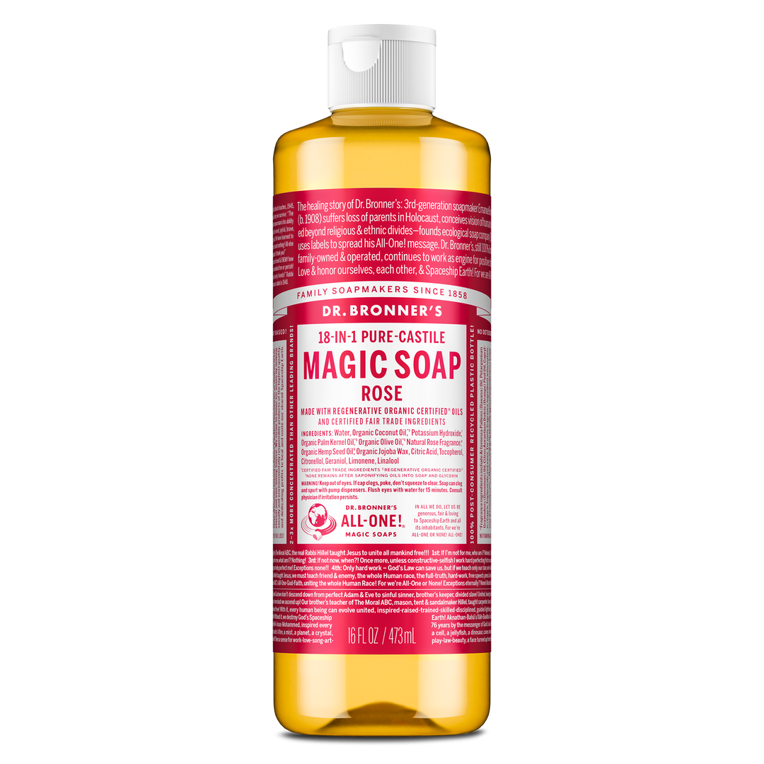 Liquid Castille Soap Rose 16oz