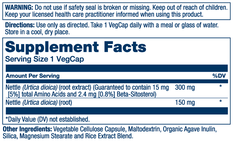 Nettle Root Extract 300mg 60ct