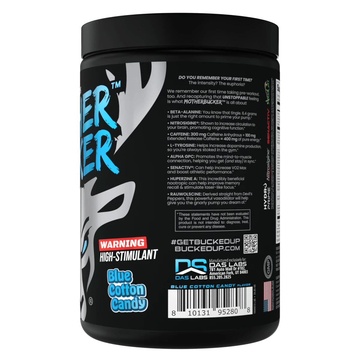 Mother Bucker Pre-Workout Blue Cotton Candy