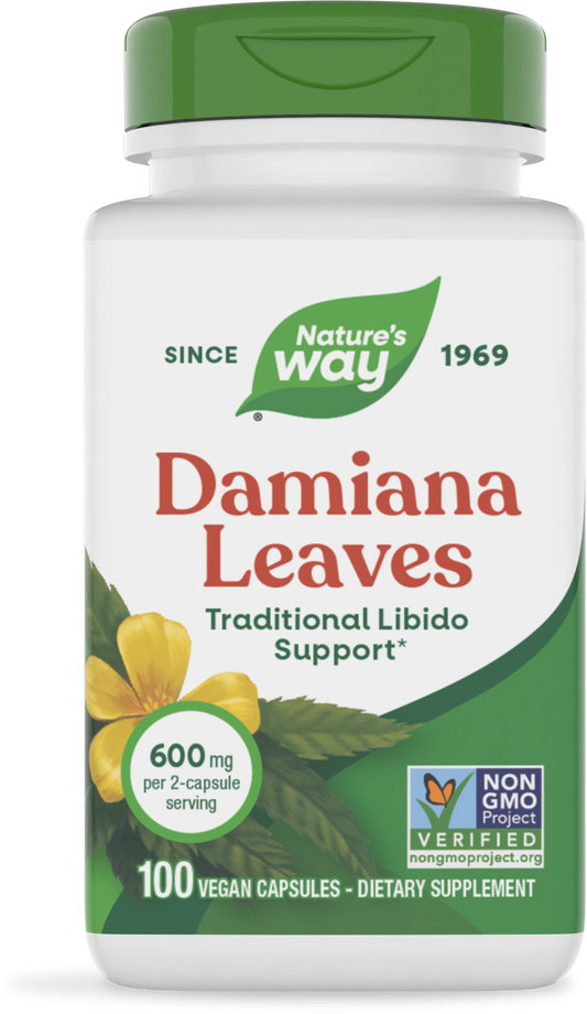 Damiana Leaves 600mg 100ct