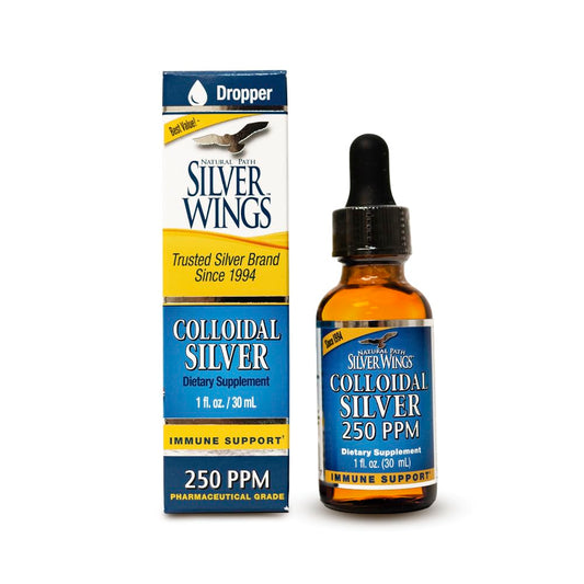 Colloidal Silver Dropper 250ppm 1fl oz 6srv