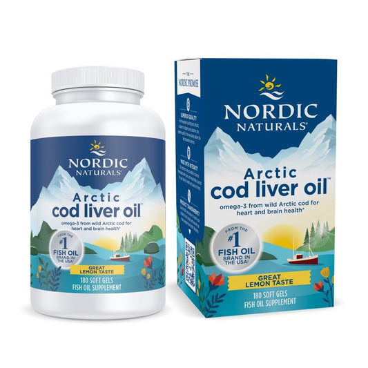 Arctic Cod Liver Oil Lemon 750mg 180ct 60srv