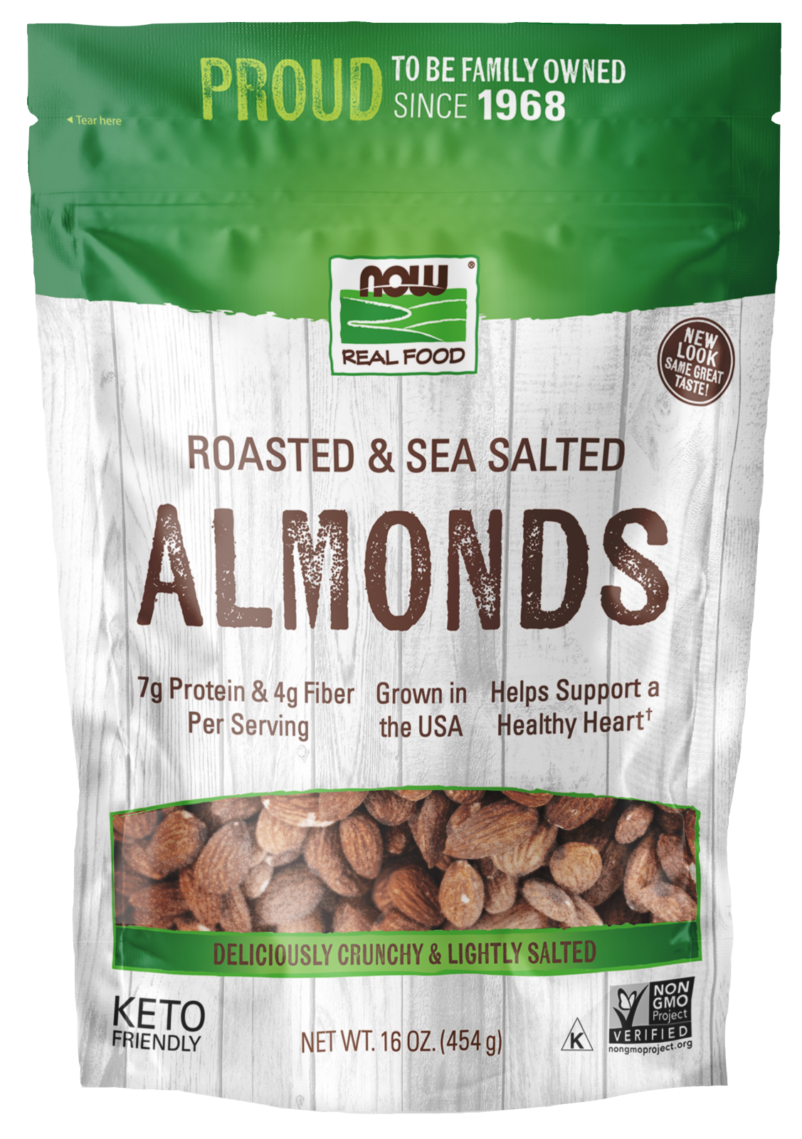 Almonds Roasted & Sea Salted 16oz