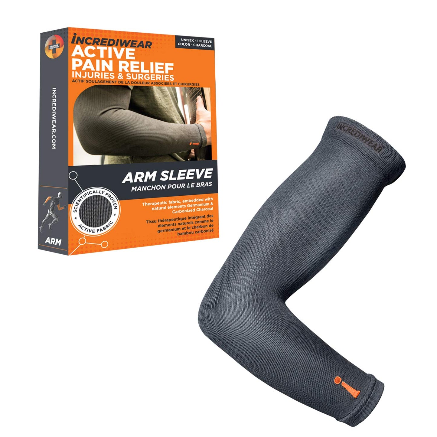 Arm Sleeve Charcoal Small/Medium