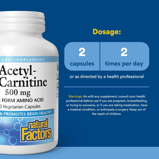 Acetyl-L-Carnitine 500mg 120