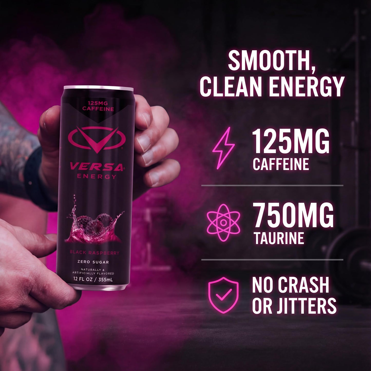 Versa Energy Drink Black Raspberry