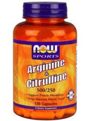 Arginine & Citrulline 500/250mg 120ct