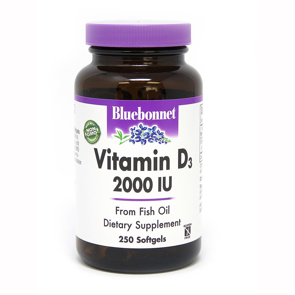 Vitamin D3 2000IU 250ct Fish Oil Source