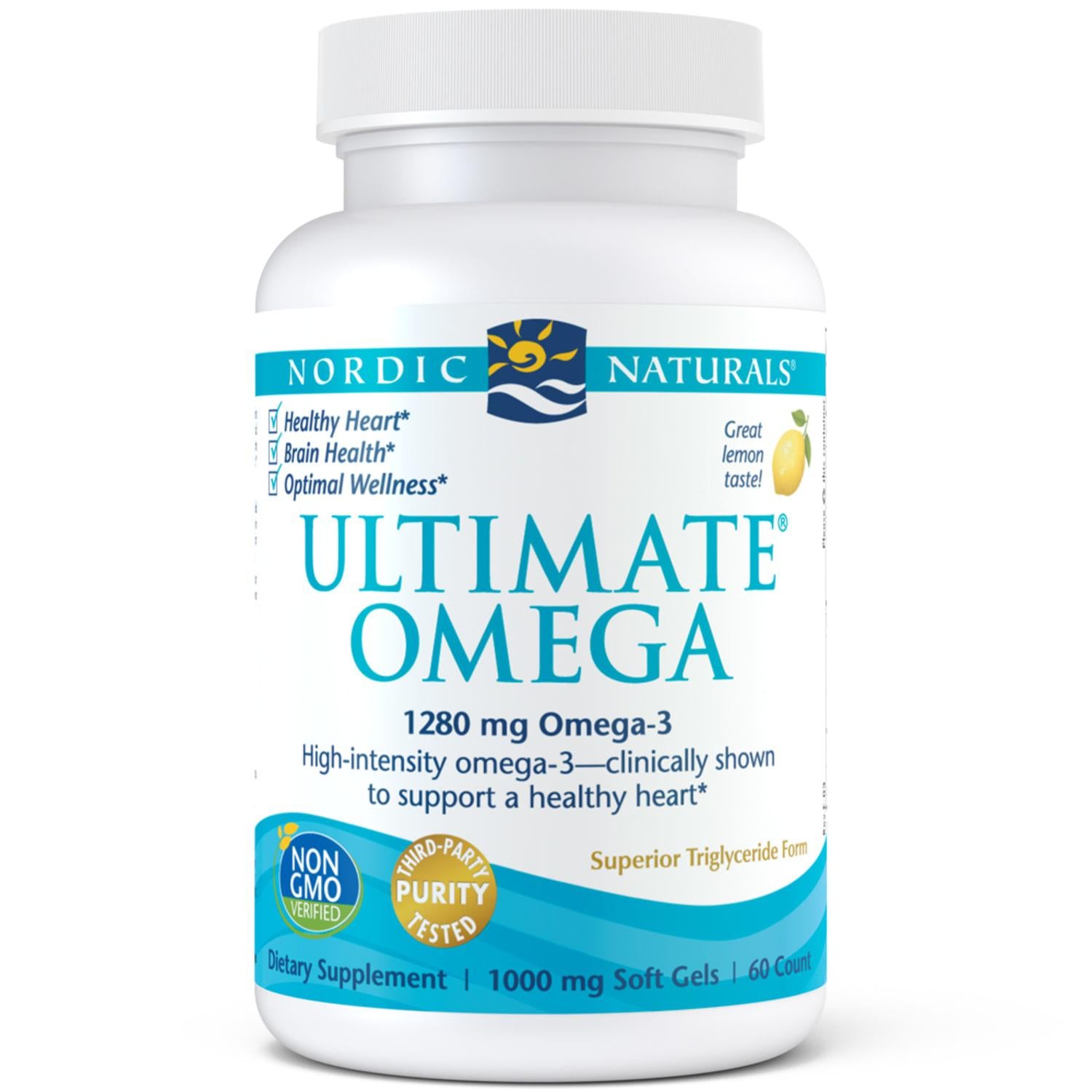 Ultimate Omega Lemon 1280mg 60ct 30srv
