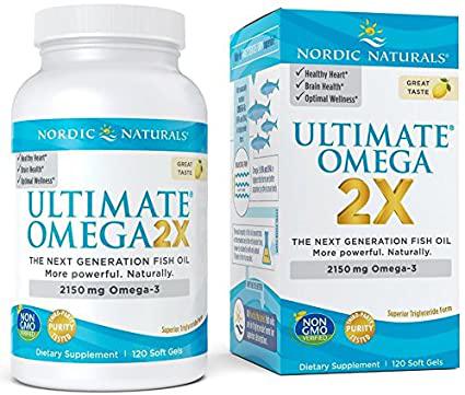 Ultimate Omega 2X Lemon 2150mg 120ct 60srv