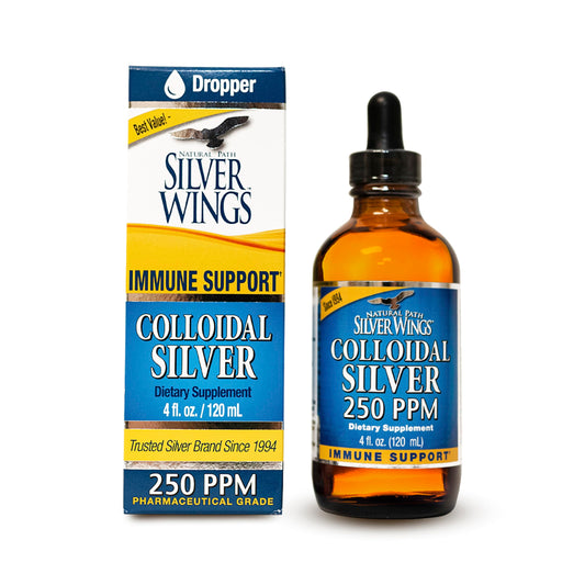 Colloidal Silver Dropper 250ppm 4fl oz 24srv