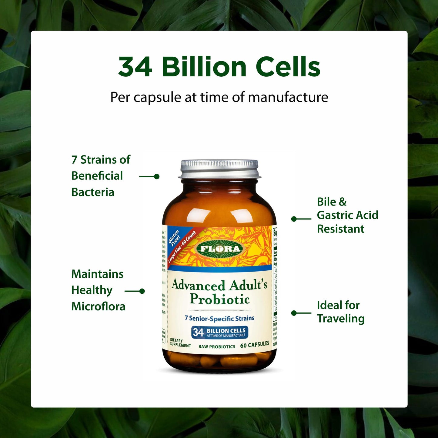 Advanced Adult Probiotics 34billion 60ct