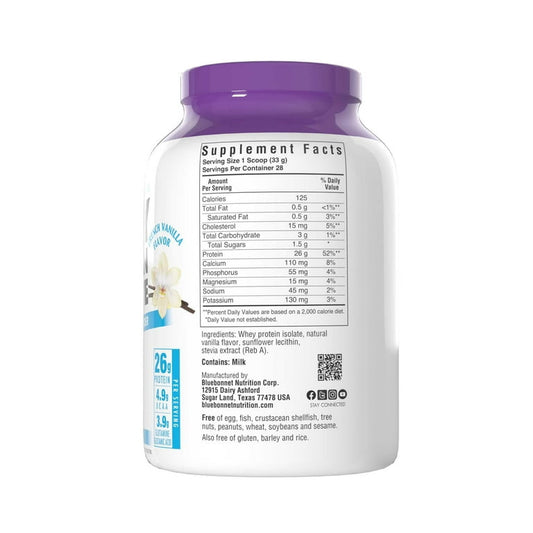 Whey Protein Isolate Vanilla 1lb