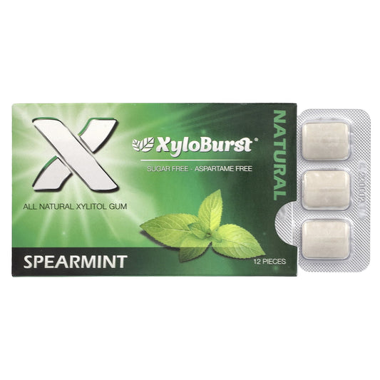 XyloBurst Spearmint Chewing Gum 12ct