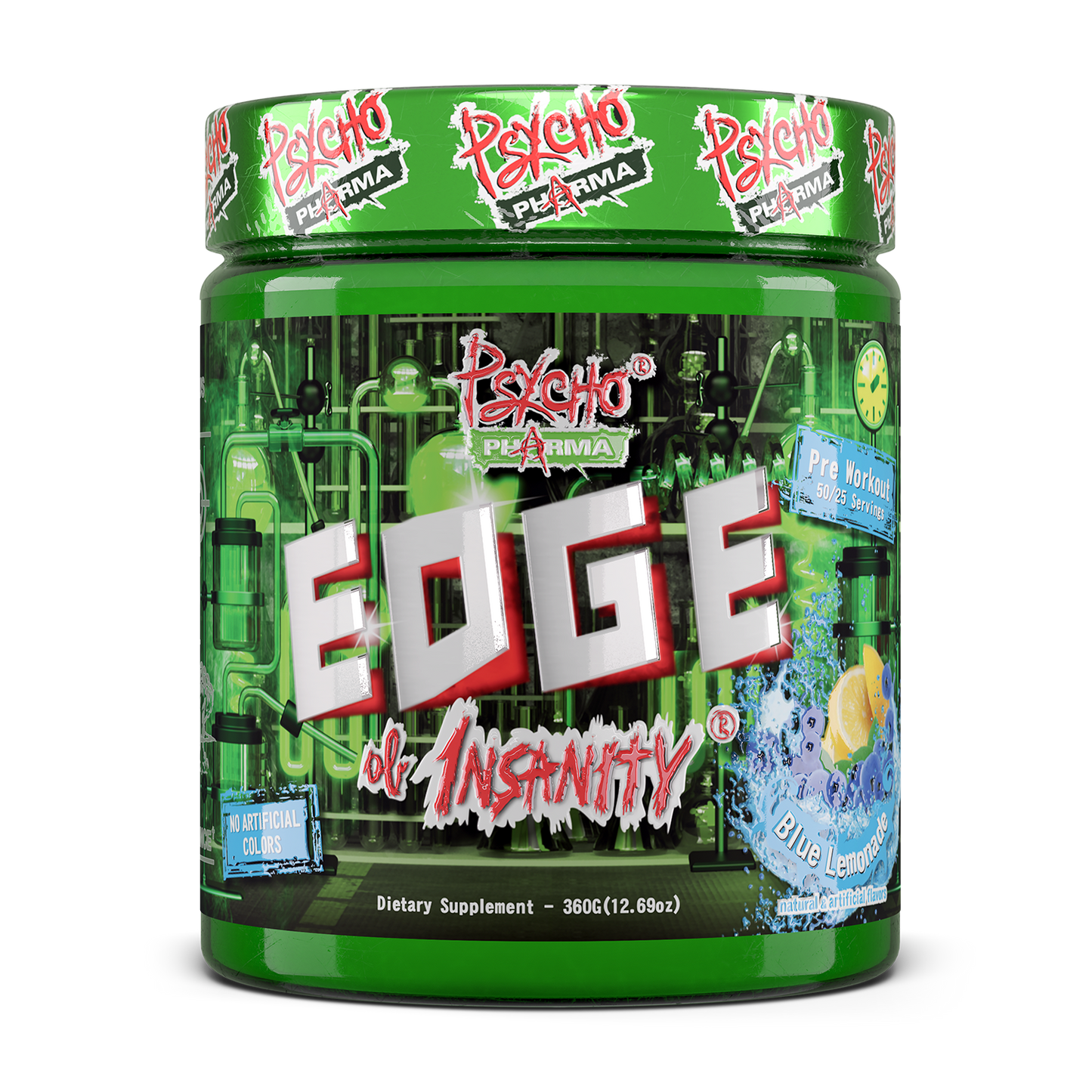 Edge Of Insanity Pre-Workout Blue Lemonade 30srvgs