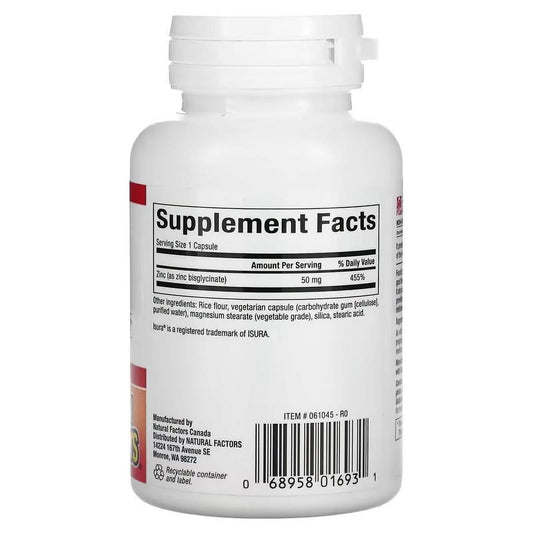 Zinc Bisglycinate 50mg 60ct