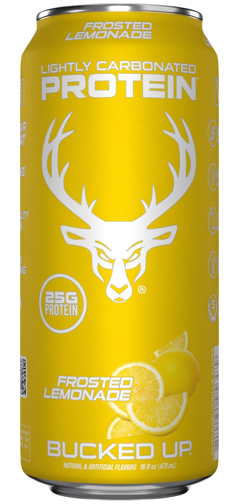 BuckedUp Protein RTD 25g Frosted Lemonade 16oz