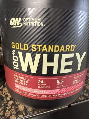 Gold Standard 100% Whey Delicious Strawberry 5lb 73srv